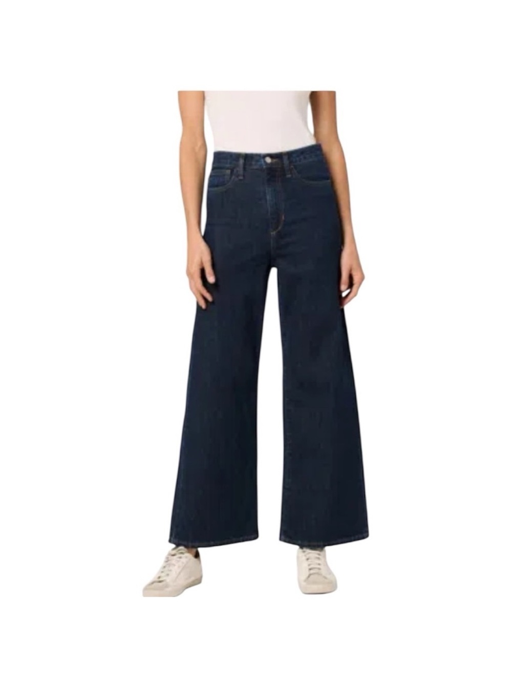 Joe's Jeans Antoinette Wide Leg Jeans Dark Wash High Rise Denim 28